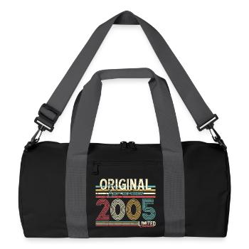 September 2005 Limited Original Graphic - Recycled Duffel Bag - black/graphite grey - Front
