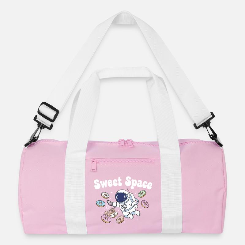 Süße Raumfahrt mit Donuts Recycelte Duffel Bag