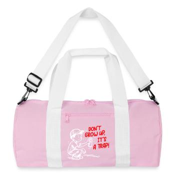 It's a trick - Recycled Duffel Bag - pink/white - Front