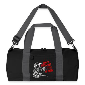It's a trick - Recycled Duffel Bag - black/graphite grey - Front