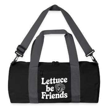 laitue être amie - Sac de sport recyclé - noir/gris graphite - Devant