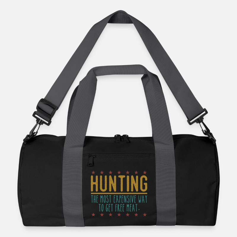 Jäger Lustiger Spruch – Gratis Fleisch Design Recycelte Duffel Bag