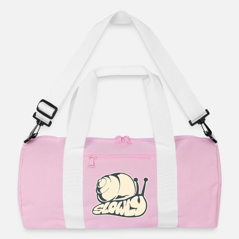 Langsam, gezeichnetes Wort (V2) Recycelte Duffel Bag