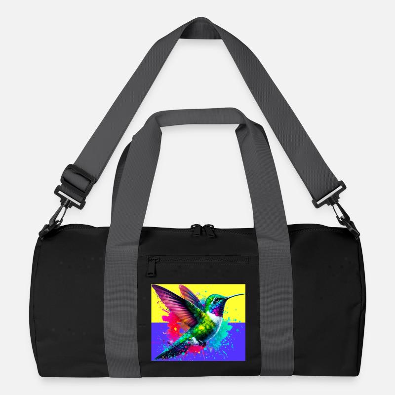 Kolibri - Recycelte Duffel Bag - Schwarz/Graphitgrau