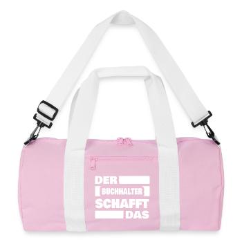 Accountant - Recycled Duffel Bag - pink/white - Front
