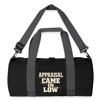 Courtiers en prêts hypothécaires, agents de prêt, - Sac de sport recyclé - noir/gris graphite - Devant