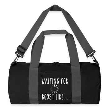 Waiting For Boost Like Turbo Racing - Recycled Duffel Bag - black/graphite grey - Front