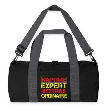 Anesthesiologist Extra Ordinaire Anesthesia - Recycelte Duffel Bag - Schwarz/Graphitgrau - Vorne