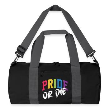 LGBT Pride Month - Pride or Die - Recycled Duffel Bag - black/graphite grey - Front