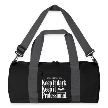 Nocturnal Professional Statement - Recycled Duffel Bag - black/graphite grey - Front