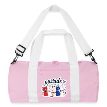 Purride American Cat Festival - Recycled Duffel Bag - pink/white - Front