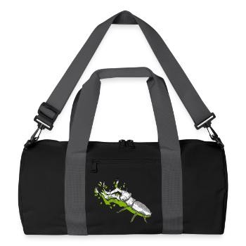 green kite - Recycled Duffel Bag - black/graphite grey - Front