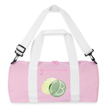 The Green Dot - Recycelte Duffel Bag - Rosa/Weiß - Vorne