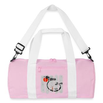 Shika - Recycled Duffel Bag - pink/white - Front