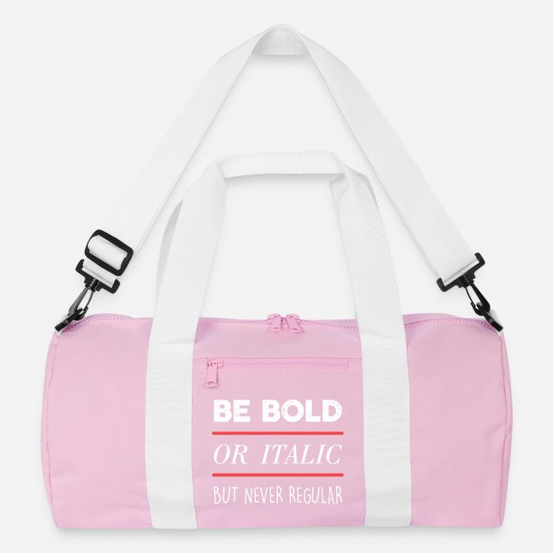 Sei mutig (dunkel) Recycelte Duffel Bag