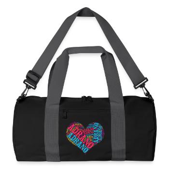 T-shirt Sicile T-shirt Adrano coeur nuage de mots - Sac de sport recyclé - noir/gris graphite - Devant