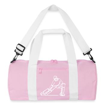 Gardien de but de hockey sur gazon - Sac de sport recyclé - rose/blanc - Devant