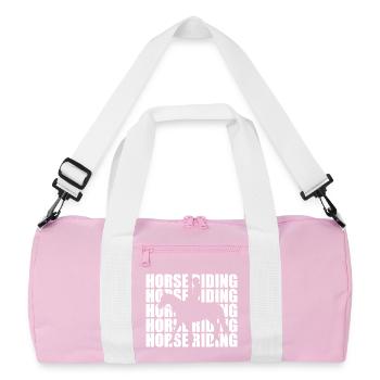 Horse Riding - Recycled Duffel Bag - pink/white - Front