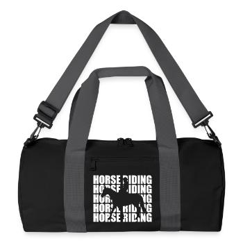 Équitation - Sac de sport recyclé - noir/gris graphite - Devant