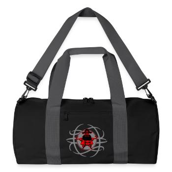 Mehr Pirat geht nicht! - Recycelte Duffel Bag - Schwarz/Graphitgrau - Vorne