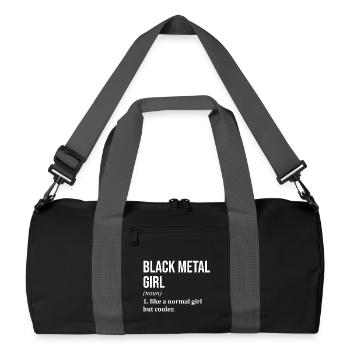 métal noir - Sac de sport recyclé - noir/gris graphite - Devant