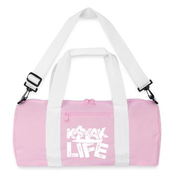 Kayak Life Duo - Recycled Duffel Bag - pink/white - Front