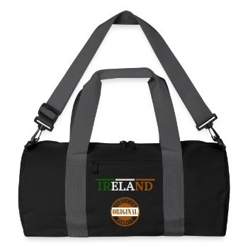 Flag of Ireland, Irish Pride - Recycled Duffel Bag - black/graphite grey - Front