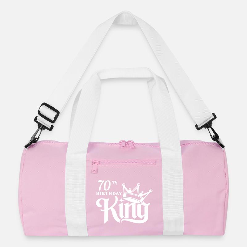 70th Birthday king Recycled Duffel Bag