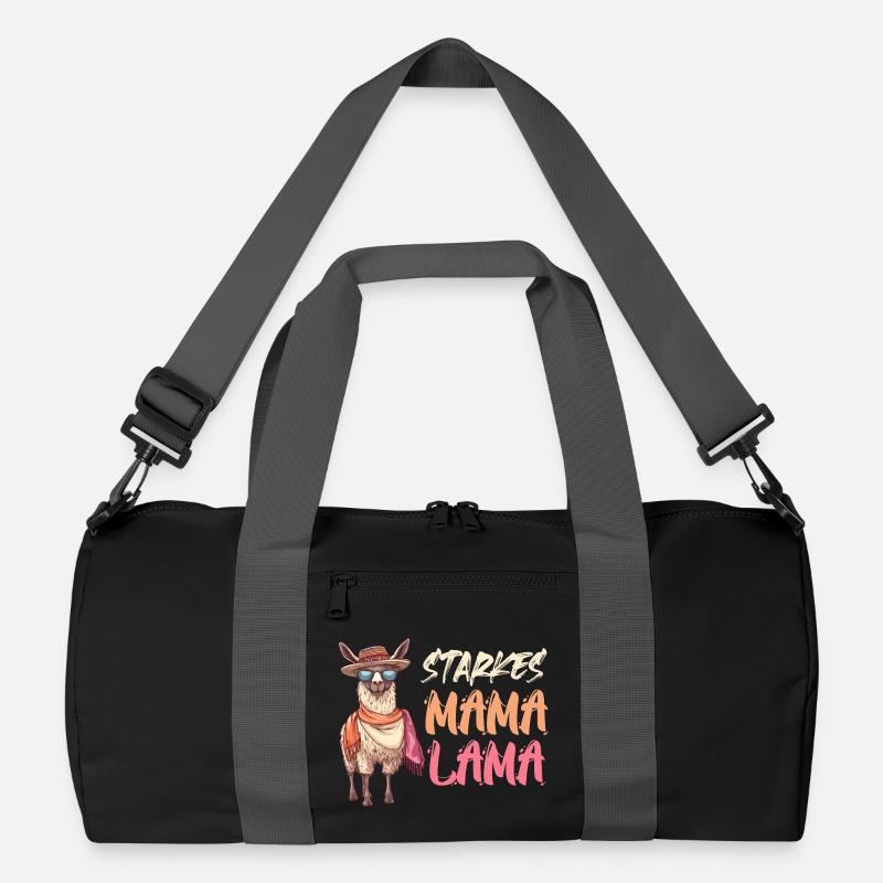 Werdende Mutter STARKES MAMA LAMA Lustiges Recycelte Duffel Bag