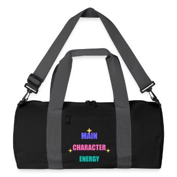 Main Character Energy - Recycled Duffel Bag - black/graphite grey - Front