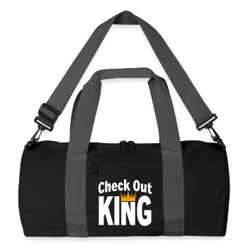 Checkout King Dart Crown Sport Outfit - Recycled Duffel Bag - black/graphite grey - Front