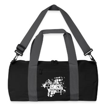 1963 - Recycelte Duffel Bag - Schwarz/Graphitgrau - Vorne