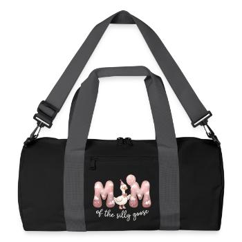 Mom of the Silly Goose - Recycled Duffel Bag - black/graphite grey - Front