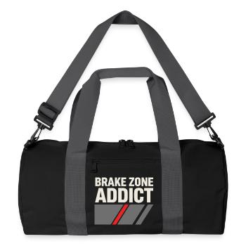Track Day Brake Dust Hpde Track Car Autocross - Recycled Duffel Bag - black/graphite grey - Front