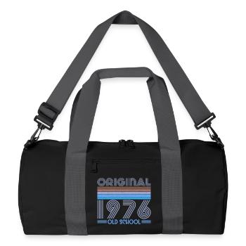 ORIGINAL 1976 OLD SCHOOL 50th Birthday - Recycled Duffel Bag - black/graphite grey - Front