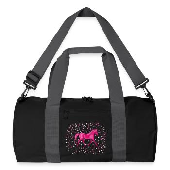 Pony stars - Recycled Duffel Bag - black/graphite grey - Front