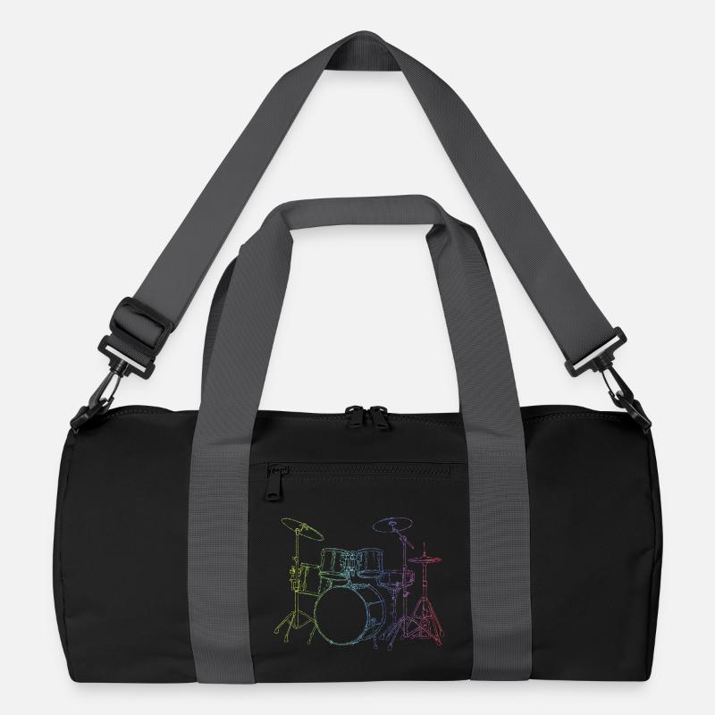 Drumset Sticks Drummer Drums Drummer Recycled Duffel Bag