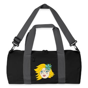 summer girl - Recycelte Duffel Bag - Schwarz/Graphitgrau - Vorne