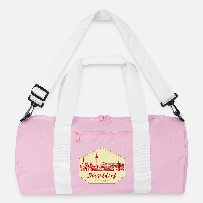 Düsseldorf Skyline Badge Recycelte Duffel Bag