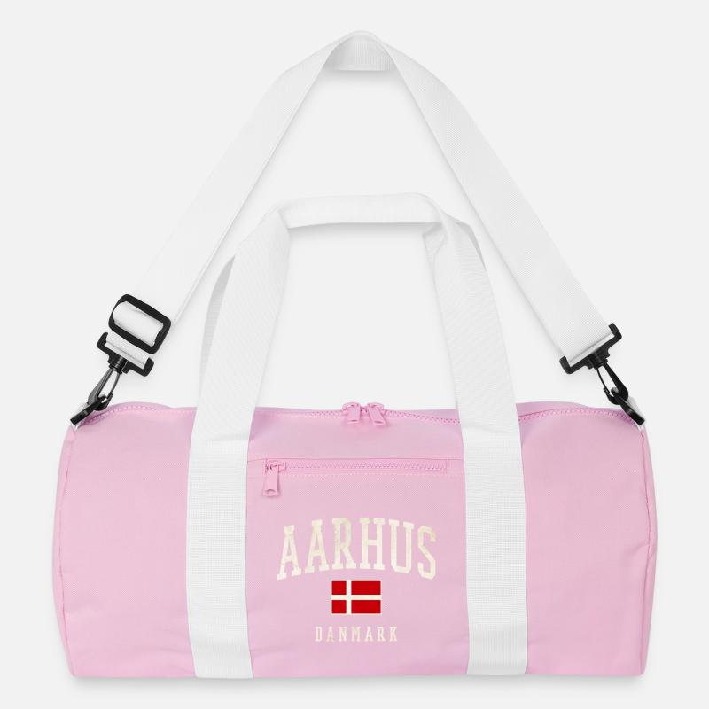 Aarhus Danmark Flag Recycelte Duffel Bag