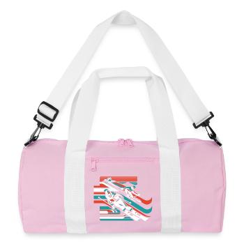 Ski Sports d’hiver Neige Hiver - Sac de sport recyclé - rose/blanc - Devant