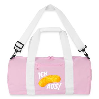 Ich flip aus! - Erdnussflip Peanut - Recycelte Duffel Bag - Rosa/Weiß - Vorne