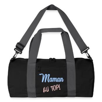 MOM. MOTHER'S DAY - Recycled Duffel Bag - black/graphite grey - Front