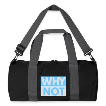 Why Not imprint - Recycled Duffel Bag - black/graphite grey - Front