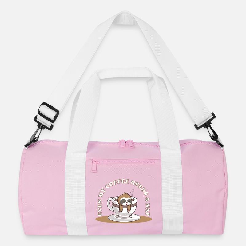 Even My Coffee Needs a Nap – Faultier Kaffee Recycelte Duffel Bag