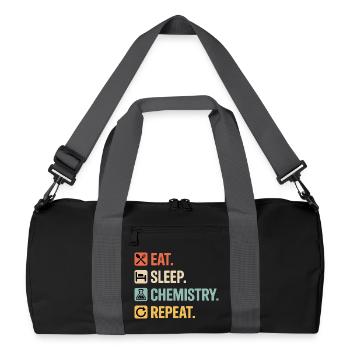 Proud Chemistry Student Club - Recycled Duffel Bag - black/graphite grey - Front