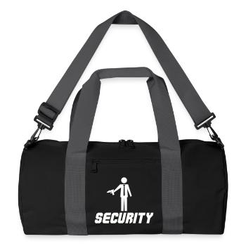 Security with a weapon - Recycled Duffel Bag - black/graphite grey - Front