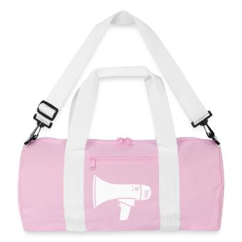 Ultras de démonstration bruyante du mégaphone - Sac de sport recyclé - rose/blanc - Devant