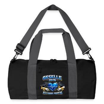 Journeyman 2026 Journeyman's exam passed Gift - Recycled Duffel Bag - black/graphite grey - Front