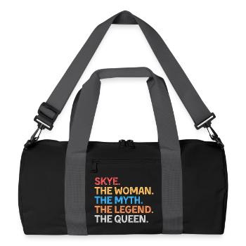 Skye Die Frau Der Mythos Die Legende Die Königin - Recycelte Duffel Bag - Schwarz/Graphitgrau - Vorne